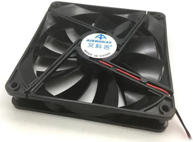 Alt view image 4 of 5 - F13525 Computer Cooling Fan 135mm Large Air Flow Great PC Exhaust Fan Cooler 12V 2-Pin Fan Connector Cooling System