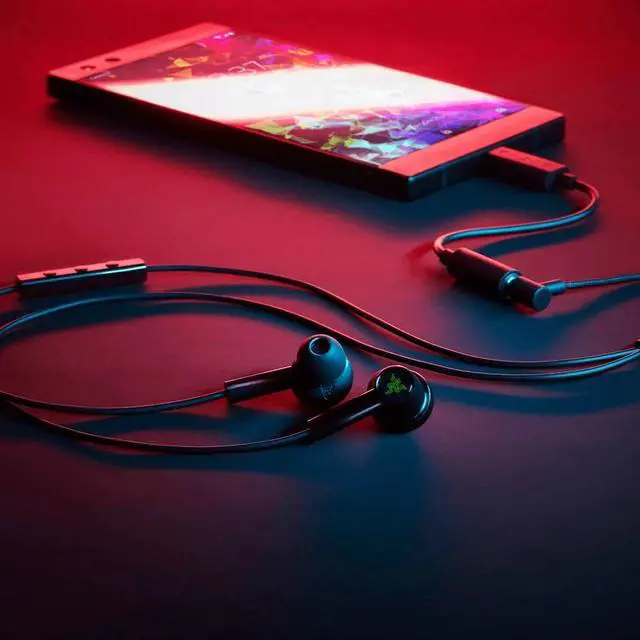 Alt view image 3 of 5 - Duo In-ear wired headphone With Mic Gaming earphone sports music Headsets 3.5mm phone pk   pro v2