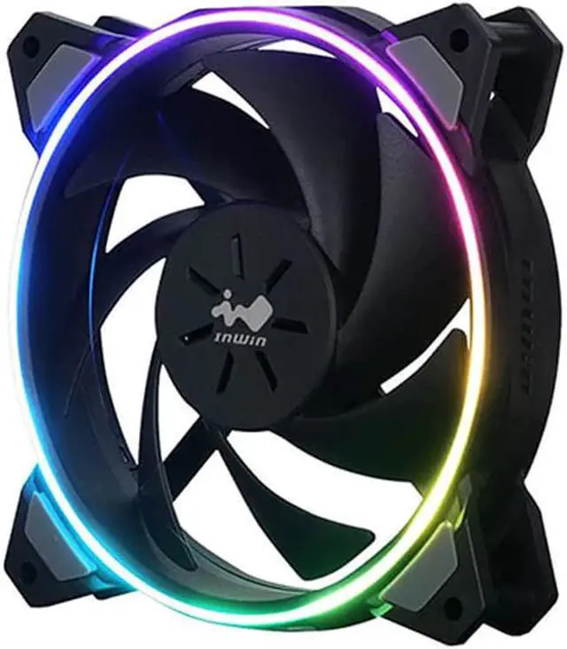 Alt view image 3 of 5 - PC Computer LED fan 120mm 4pin Desktop PC Computer Cooling Cooler Sirius  Loop ASL120 RGB Silent Case Cooling Fans