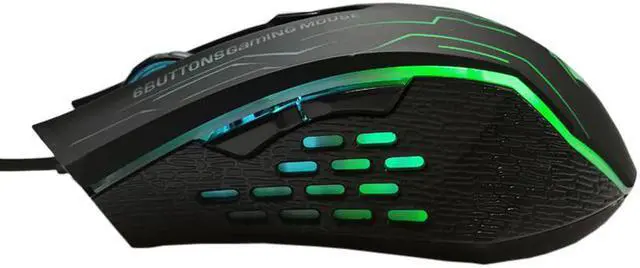 Alt view image 3 of 5 - FORKA Silent Click USB Wired Gaming Mouse 6 Buttons 3200DPI Mute Optical Computer Mouse Gamer Mice for PC Laptop Notebook Game