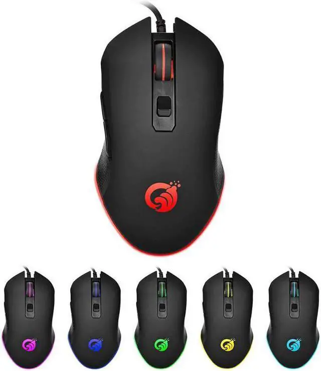 Alt view image 5 of 5 - Sale Wired Mouse Delicate Design G70 Wired RGB Gaming Mouse 6 Buttons 3200DPI Adjustable Optical Ergonomic Mouse Fashion New