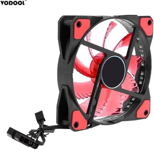 Alt view image 4 of 5 - 120x120x25mm LED Lights PC Cooling Cooler Fan 12V Luminous 3Pin/4Pin Computer Case Heatsink Radiator Cooling Systems Fans
