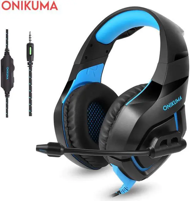 Alt view image 5 of 5 - K1 Gaming Headset PS4 casque Over Ear Stereo Earphones Headphones with Mic for Xbox One PC Laptop Tablet Smart Phone