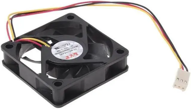 Alt view image 3 of 4 - 60mm 6cm DC 12V 3 Pin Computer Case CPU Cooler Cooling Fan Black 2 Pcs