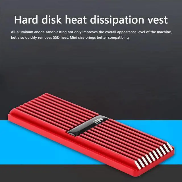 Alt view image 4 of 5 - Alloy M2 Heatsink Heat Dissipation Radiator SSD Thermal Cooling Pad for Desktop PC Solid State Disk Heatsink Heat