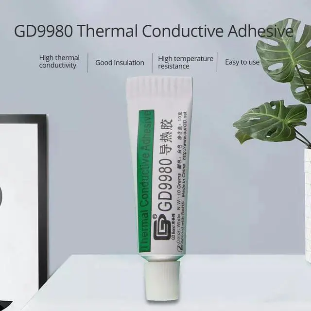 Alt view image 4 of 5 - GD9980 Thermal Paste Silicone Heat Sink CPU Cooler Cooling Fan Thermal Conductivity Cooler For Processors PC VGA LCD