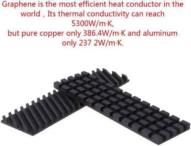 Alt view image 5 of 5 - Copper Graphene Heatsink M.2 NGFF 2280 PCI-E NVME SSD Thermal Pad Cooler PC computer, laptops, notebooks and hard disk