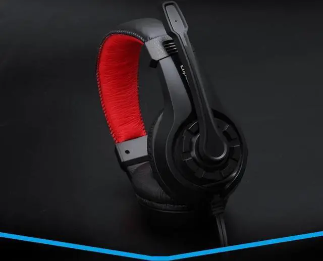 Alt view image 5 of 5 - 2 Colors 3.5mm Wired Stereo Headphones Interface Head-mounted Gaming Headset Laptop Computer PC Earphon Microphone Headphones