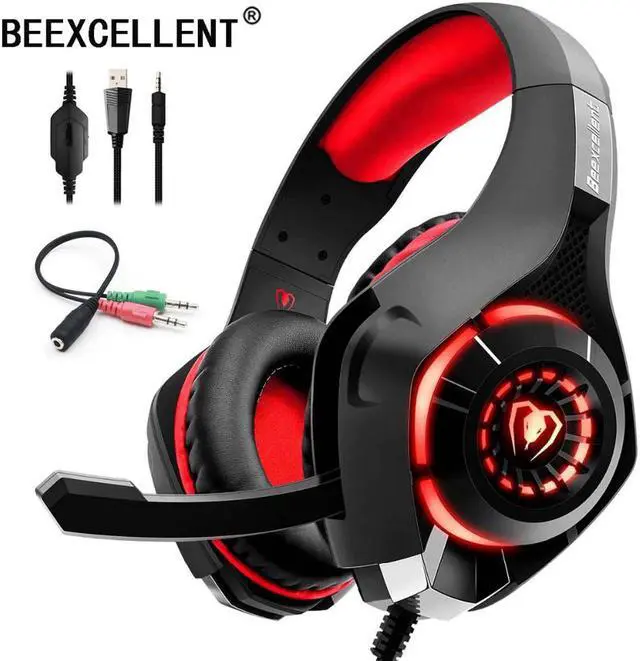 Main image of Stereo Gaming Headset Casque Deep Bass Stereo Game Headphone with Mic LED Light for PS4 Phone PC Laptop Gamer