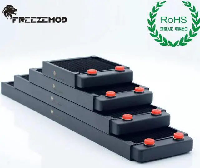 Alt view image 5 of 5 - computer pc water cooler 480mm copper radiator for cpu heak sink 12cm fan G1/4 ROHS certification. TSRP-BP480