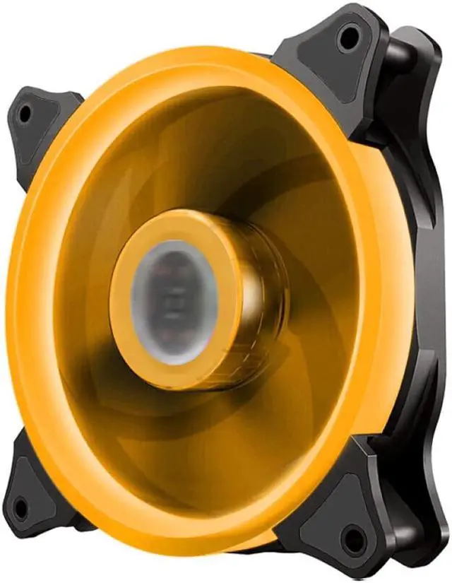 Alt view image 4 of 5 - computer RGB fan 120mm 15LED light Dual Aperture Silent PC Computer Case Cooling Fan Cooler