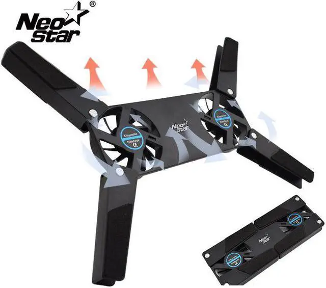 Main image of USB Fan Cooling Pad 2 Fans Cooler Notebook Cooler Computer USB Fan Stand For 8-14 PC Laptop PC Computer Peripherals