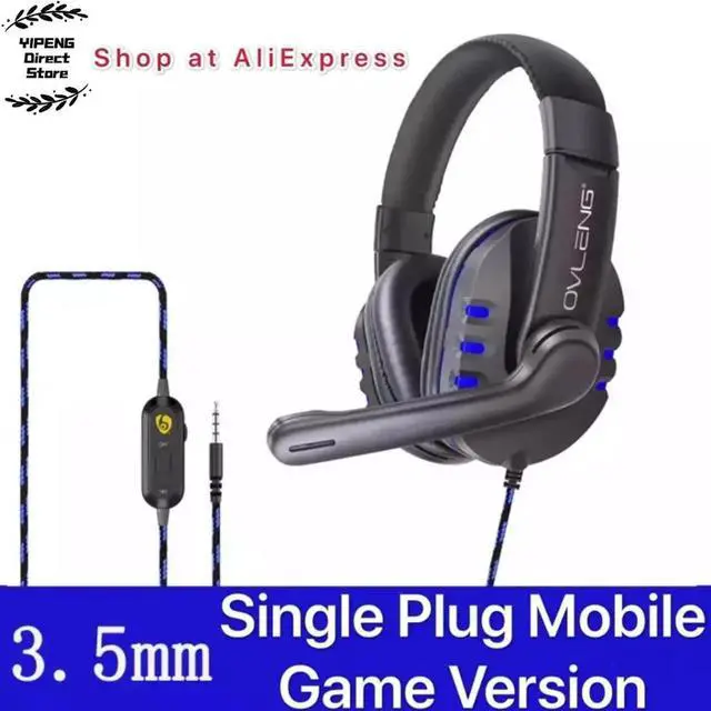 Alt view image 4 of 5 - P3 Wired Gaming Headphone E-sports with Mic Stereo Surrounded Sound HiFi Headset for PC Laptop PS4 3.5mm Jack or Type C