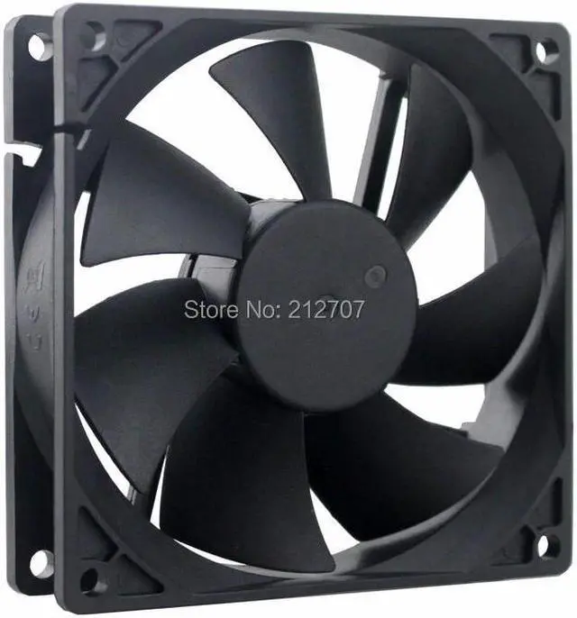 Alt view image 5 of 5 - 92mm x 25mm DC 12V 2Pin Ball Bearing Computer Cooling Fan for PC Case CPU Cooler