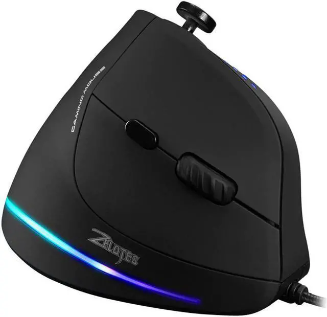 Alt view image 2 of 5 - C-18 profession Gaming Mouse 10000 DPI Adjustable Vertical Mouse 11 Buttons RGB Optical Ergonomic Gaming USB Wired Mice