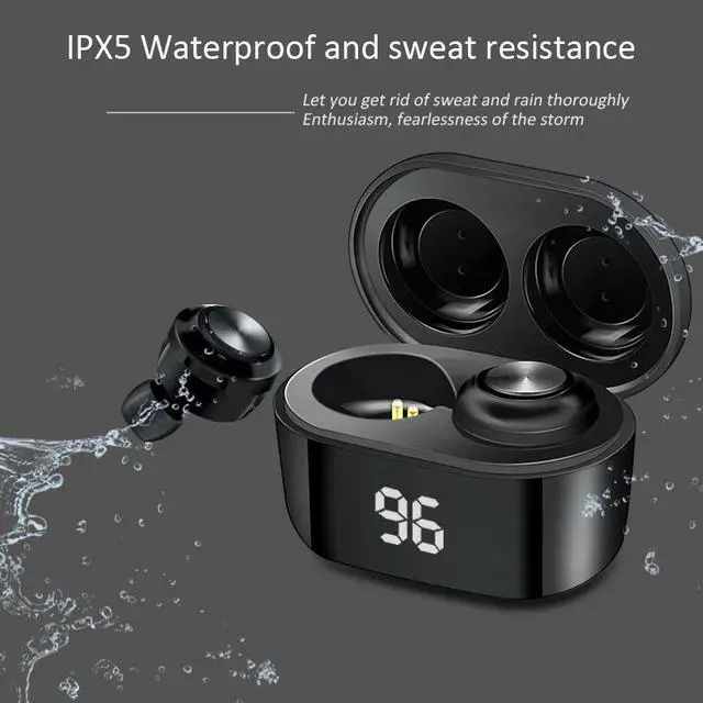 Alt view image 5 of 5 - True Wireless Bluetooth Earphones Mini TWS Bluetooth 5.0 In-Ear Wireless Bluetooth Earphones for Sports Earbuds Gaming