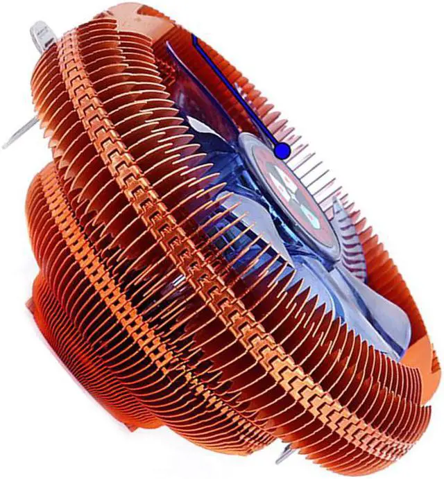 Alt view image 4 of 5 - CPU Cooler Fan 12V Hydraulic Bearing Heatsink Fan Computer PC Case Air Cooling Radiator