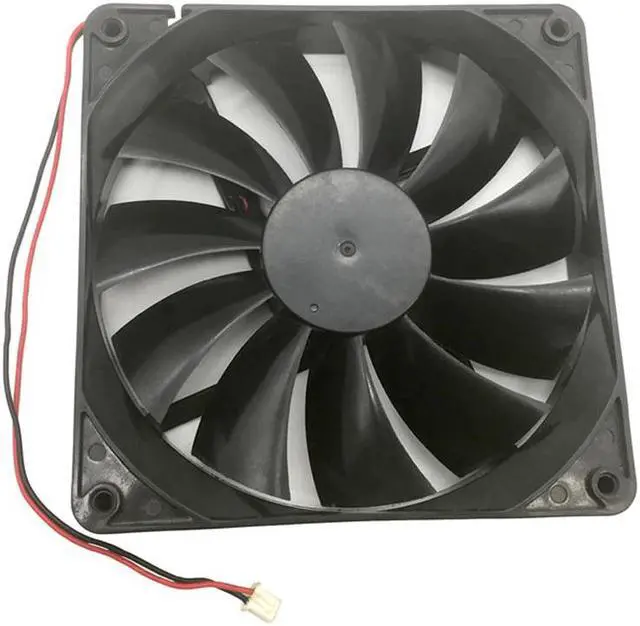 Alt view image 5 of 5 - F13525 Computer Cooling Fan 135mm Large Air Flow Great PC Exhaust Fan Cooler 12V 2-Pin Fan Connector Cooling System
