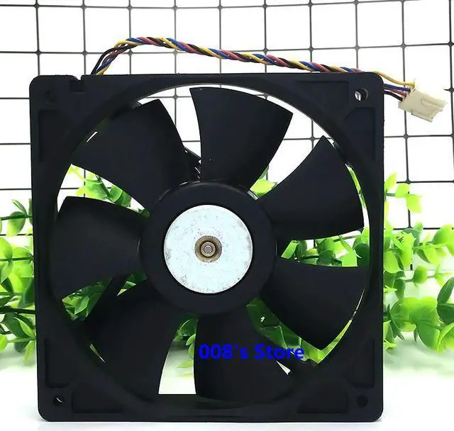 Alt view image 5 of 5 - CPU Cooler Fan For PC Server AFB1212SH -F00 3 Pins/-5C54 4 Pins 120MM 120*120*25mm 12V 0.80A PWM Cooling 3400RPM 113CFM