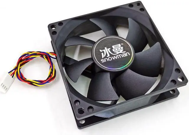 Alt view image 3 of 5 - 80mm 4 Pin PWM Fan Computer Case Fan Silent 8CM Fan CPU Cooling Fan Quiet PC Cooler Fan Case Fans DC12V Adjust Fan Speed