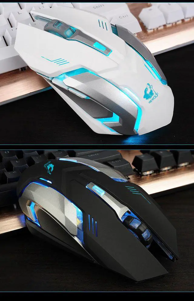 Alt view image 4 of 5 - Inalambrico Usb Sem Fio Rechargeable X7 Wireless Silent LED Backlit USB Optical Ergonomic Gaming  DropShip souris san