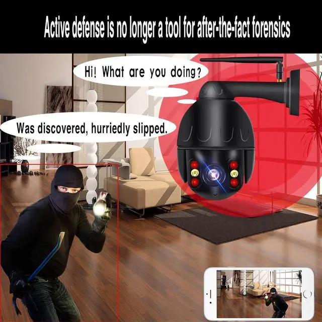 Alt view image 3 of 5 - 8mp 4k Cloud Wifi PTZ Camera Outdoor 2MP Home Security IP Camera 5X Optical Zoom Speed Dome Camera P2P cctv camera