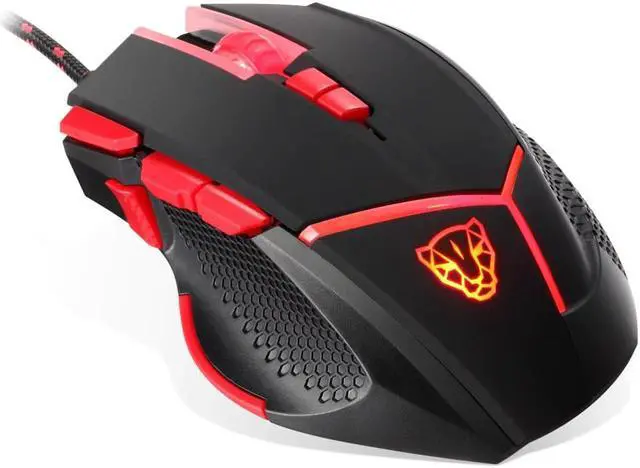 Alt view image 4 of 5 - 4000 DPI 9 Buttons Wired Gaming Mouse Programmable Optical Mice Black Color ABS + PC Material#T2
