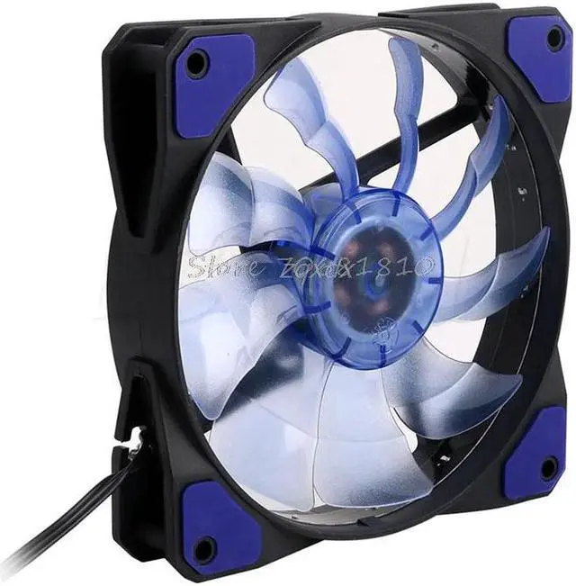 Alt view image 4 of 5 - 3-Pin/4-Pin 120mm PWM PC Computer Case CPU Cooler Cooling Fan with LED Light NEW Whosale&Dropship