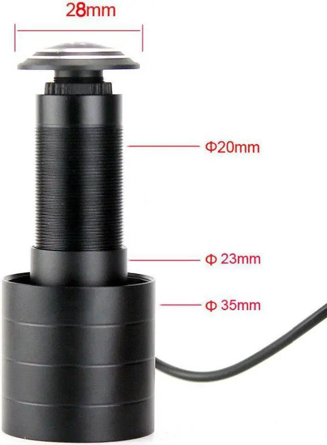 Alt view image 3 of 5 - 170 Wide Angle CCD Wired Mini Door Eye Hole Peephole Video HD 1000TVL Camera Color CCTV Camera