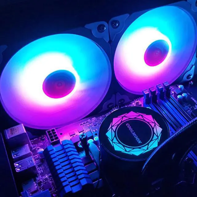 Alt view image 5 of 5 - 1PCS 12cm ARGB Water Cooling Motherboard Synchronization PWM CPU Cooling Fans PC Case Water Cooling Computer Fan