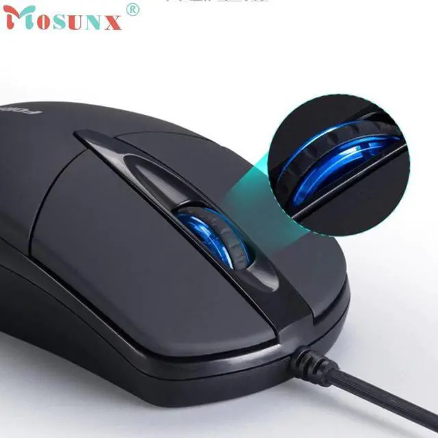 Alt view image 4 of 5 - Raton 3 Button1200 DPI USB Wired Silent Optical Gaming Mice  Professional Design For PC Laptop 18Aug2