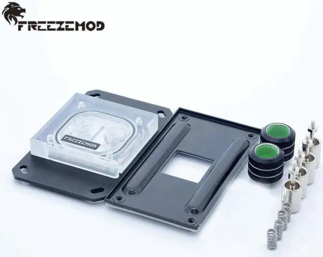 Alt view image 4 of 5 - computer water cooler CPU water cooler block 0.5 channel jet AMD support AM4 AURA. AMD-PM3D