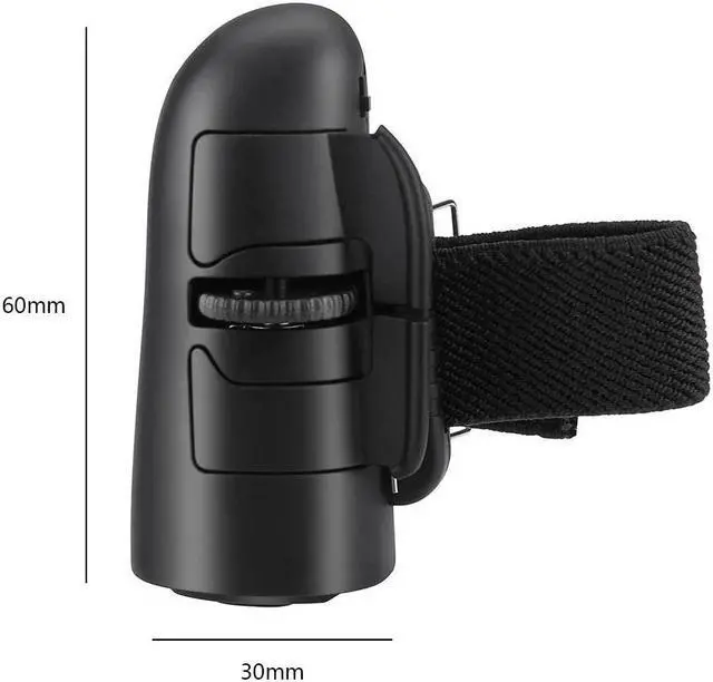 Alt view image 4 of 5 - Wireless Finger Ring Mouse Ergonomic Handheld Optical Travel Mice Gaming Mouse