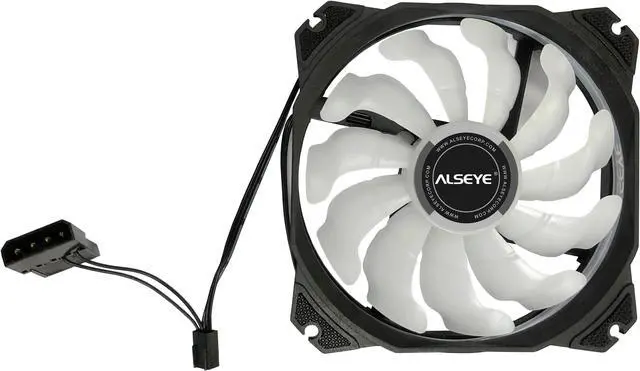 Alt view image 5 of 5 - MAX Series 120mm LED Computer Case Cooling Fan 2510-3pin & Molex 4pin Connector