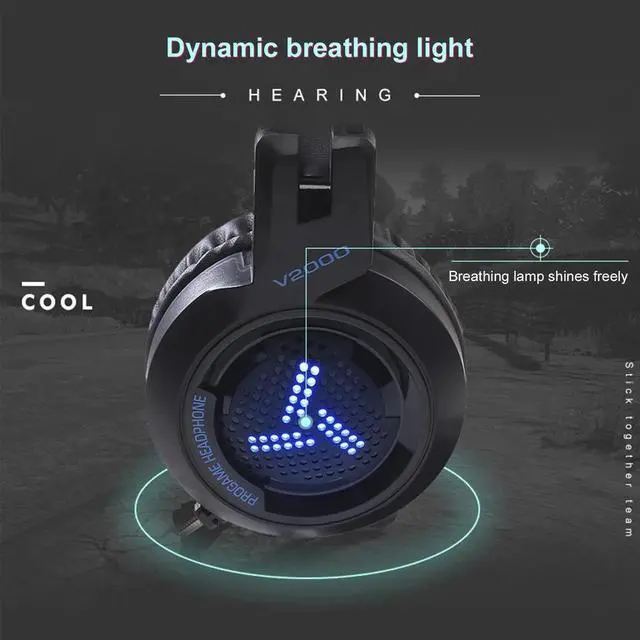 Alt view image 3 of 5 - 7.1  gamer 7.1 Gamer Headphone Jack Bass Stereo Sound Effect Gaming Headphone With Mic for Computer PC Laptop