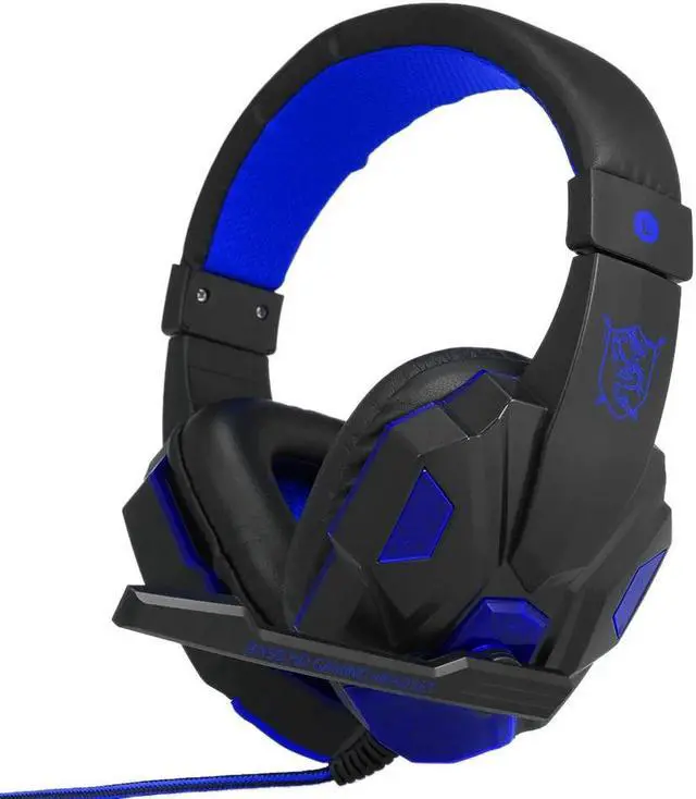Main image of Headphones Headset for PC with Microphone with USB 3.5mm Interface LED Volume Control Over-ear Headphone Game Earphones