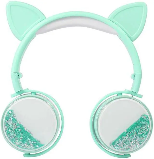 Alt view image 2 of 5 - Cat Ear Wired Headphones Hourglass Glitter Style Women Girl Music Gaming Headset For Mobile Phone Computer PC 3.5mm Jack