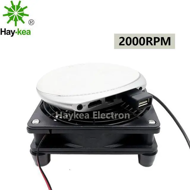 Alt view image 3 of 5 - 5V USB power Router Fan TV Box Cooler 120mm PC DIY Cooler W/Screws Protective net Silent Desktop Fan