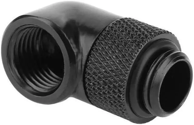 Alt view image 4 of 5 - Thread 90 Degree Fitting Adapter Rotary Fitting Water Cooled Connector Brass PC Computer Water Cooling Accessories
