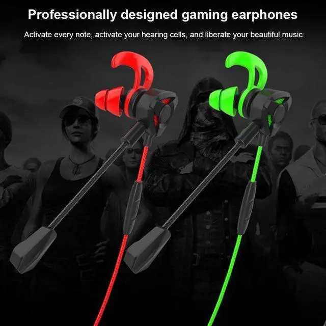 Alt view image 4 of 5 - Phone In-Ear Gaming Headphone with Mic Volume Control 3.5MM