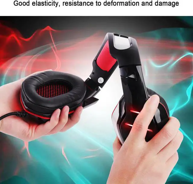 Alt view image 4 of 5 - GM-3 PS4 Gaming Headphones Surround Stereo Wired PC Gamer Gaming Headset With Mic LED Lights For XBox One/Laptop