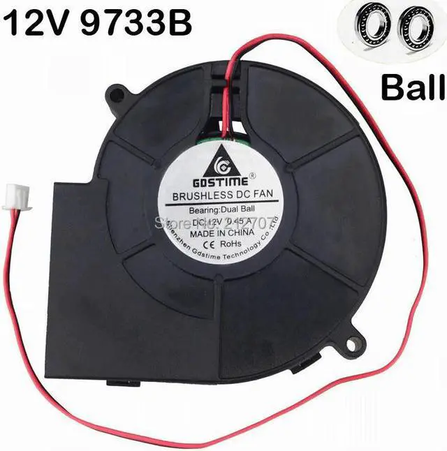 Main image of 5pcs 97x97x33mm 9cm 90mm Laptop Cooling Cooler Ball Bearing Radial Blower Fan 12 Volt