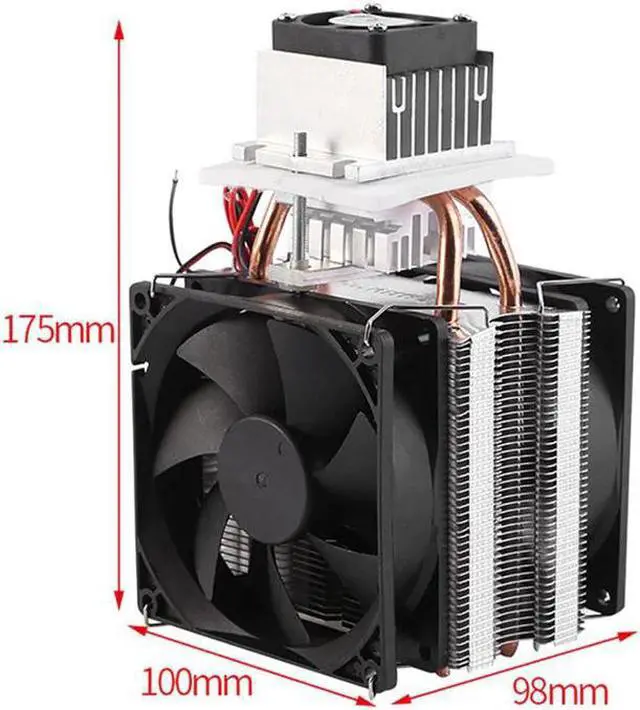Alt view image 2 of 5 - 12V 6A Thermoelectric Peltier Semiconductor Cooler Refrigeration Cooling System Kit Cooler Fan For Air Cooling