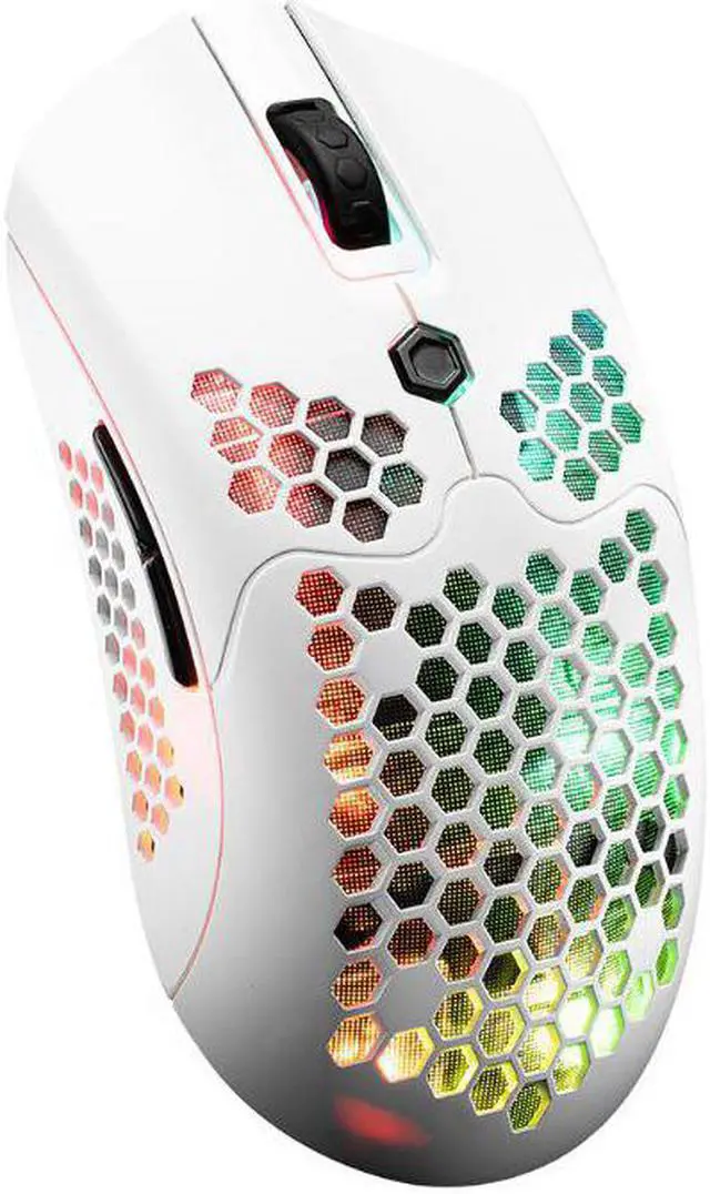 Alt view image 3 of 5 - 12000DPI Dual Mode Gaming Mouse 7 Keys Hollow Out Design Wireless Mouse with RGB Light Effect for Laptop PC