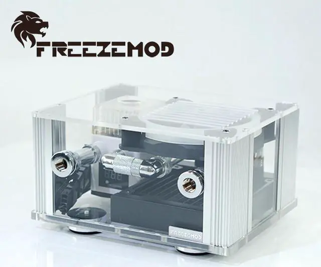 Alt view image 2 of 5 - Notebook Water Cooler Kit External Water Cooling Integrated Laptop Kit MOD RGB Temperature LCD Mini Watercooling set