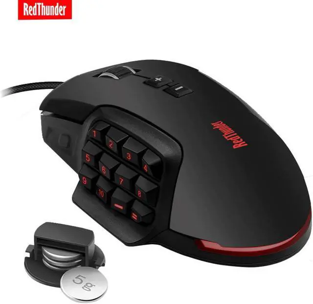 Main image of MMO Gaming Mouse 10000 DPI 17-KEY Programmable Mouse High Sensitivity  Mouse RGB Backlight Mouse For Laptop PC Gamer
