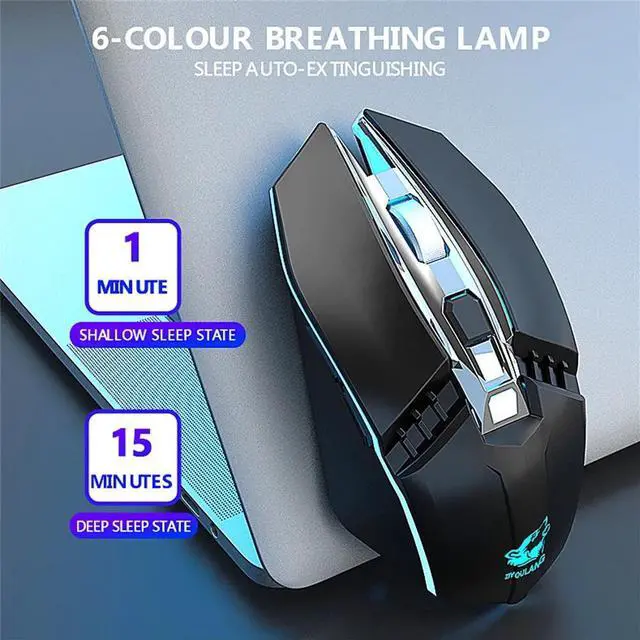 Alt view image 2 of 5 - X5 Wireless Silent LED Backlit USB Optical Ergonomic Gaming Mouse professional wireless gaming mouse for computer