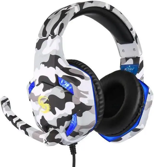 Alt view image 3 of 5 - Camouflage Gaming Headset MIC LED Headphones 3.5mm Gamer Stereo Head-mounted Headphones For PC Laptop PS4 Pro Xbox One S 360