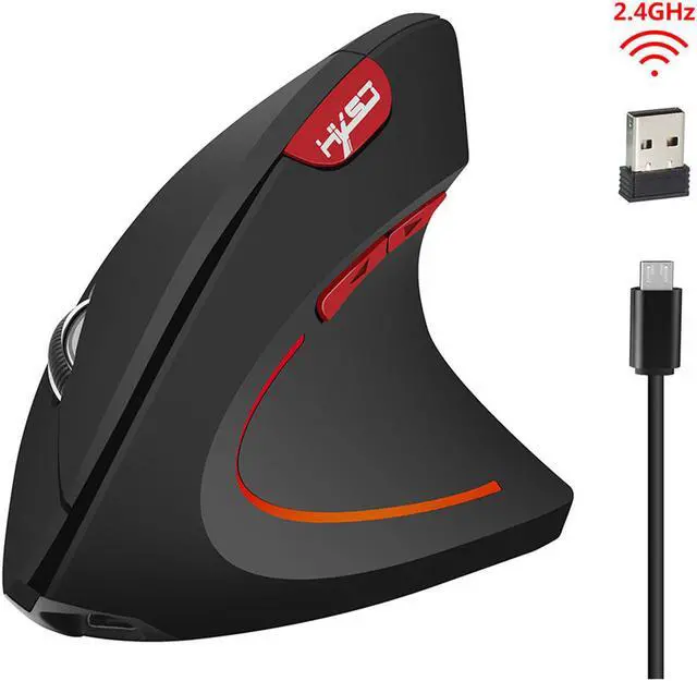 Alt view image 2 of 8 - Ergonomics Vertical Wireless Office USB Mouse 2.4GHz 2400 DPI Right Hand Gaming Mice