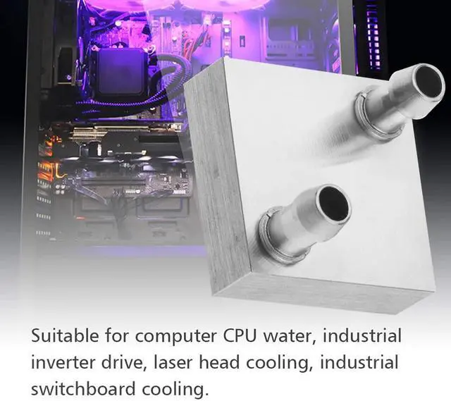 Alt view image 4 of 5 - 40*40*12mm Waterblock Liquid Cooler Heatsink Aluminium CPU Water Cooling for PC Laptop CPU Wholesale